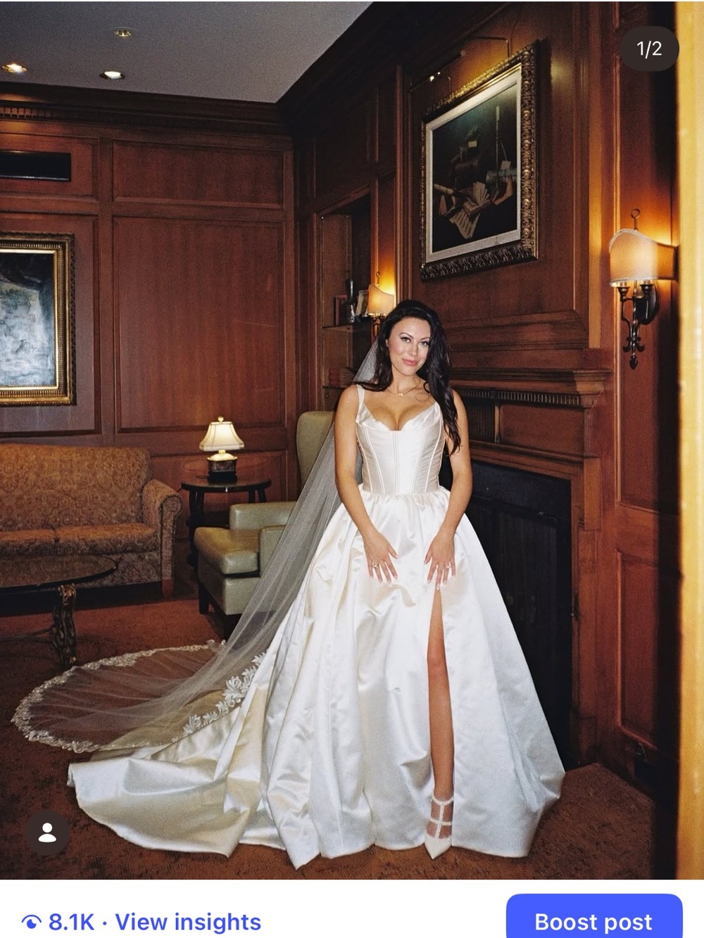 Lázaro Misty 32258 Ivory Gown